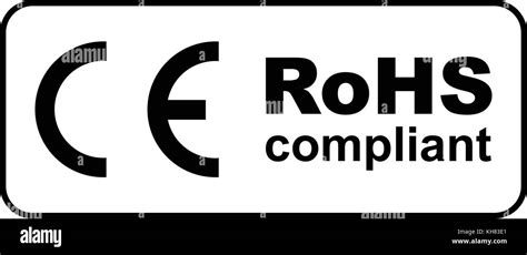 CE RoHS compliant sign, vector illustration Stock Vector Art ...