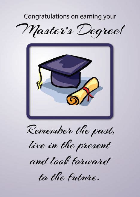 Master’s Degree Graduation Remember the Past card #Ad , #Ad, #Degree, # ...