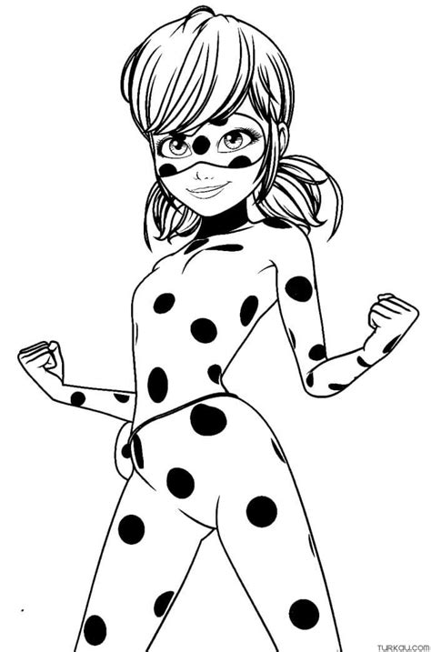 Cartoon Miraculous Ladybug Coloring Page » Turkau