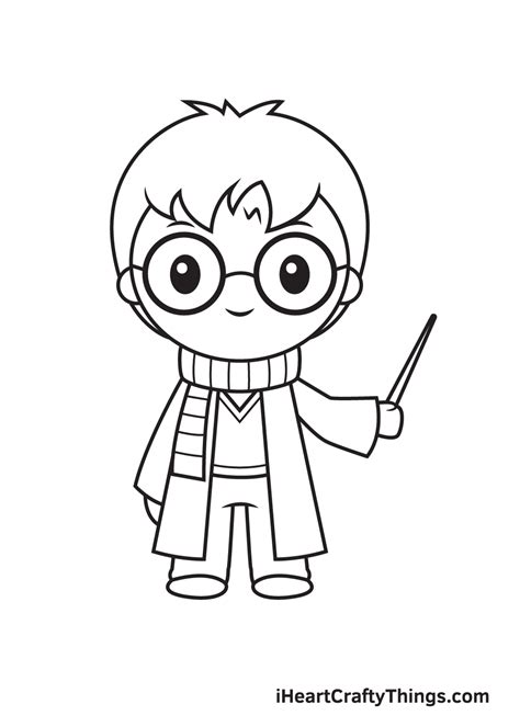 Harry Potter Drawing — How To Draw A Birthday Cake Step By Step