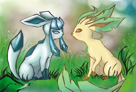 Leafeon And Glaceon Wallpaper