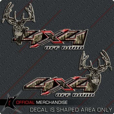 4x4 Deer Hunting Camo Decals F150 Ram Silverado RED X by Aftershockit, http://www.amazon.com/dp ...