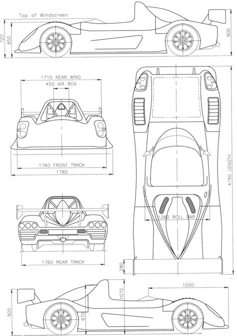 Radical SR3 Blueprint - Download free blueprint for 3D modeling