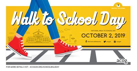 Walk to School Day is October 2, 2019! - ACOG