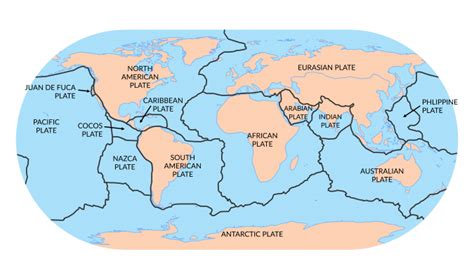 North American Plate: Tectonic Boundary Map and Movements - Earth How