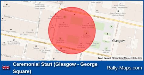 Ceremonial Start (Glasgow - George Square) stage map | Arnold Clark Scottish Rally 1982 [BRC] 🌍 ...