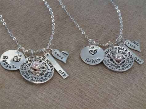 Hand Stamped Personalized FRIENDSHIP Necklace by TheSilverWing