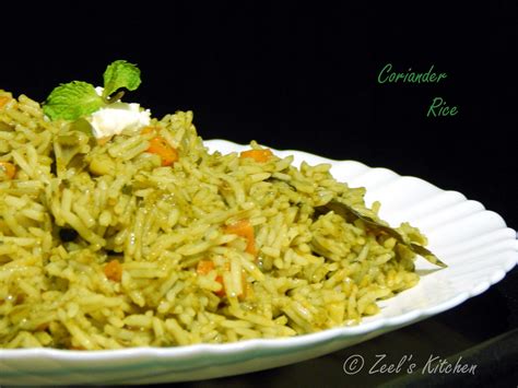 Coriander Rice |Coriander Rice Recipe | Zeel's Kitchen