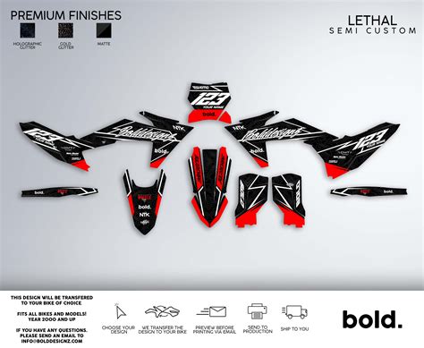 LETHAL - MX Graphics kit – Bolddesignz