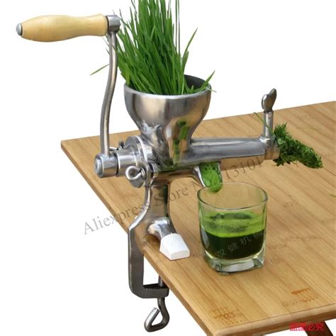 Manual Juicer Fruit Juice Extractor Stainless Steel Juice Squeezer WHEATGRASS JUICER-in Juicer ...