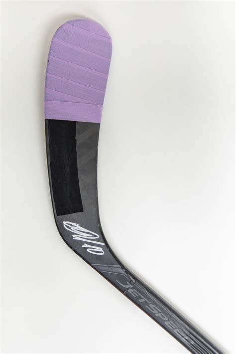 Autographed Warm-up used stick from the 2019 Hockey Fights Cancer game ...