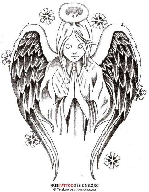 free angel tattoo stencils - median-point-of-concurrency