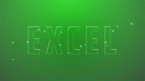 Download A Green Background With The Word Excel | Wallpapers.com