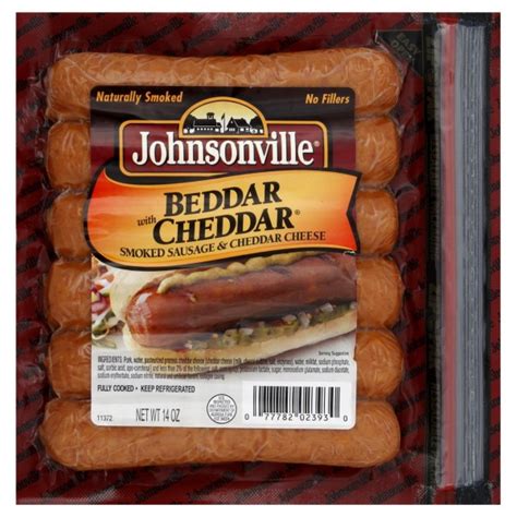 Johnsonville Better with Cheddar Sausage Smoked & Cooked - 6 ct