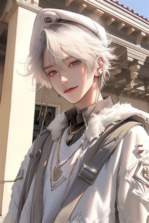 Pin by Gấu Min on Boys💖 | Anime white hair boy, White hair anime guy ...