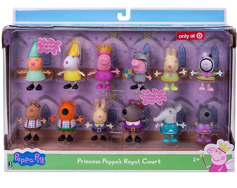 Peppa Pig Princess Peppas Royal Court Exclusive Figure 12-Pack Jazwares - ToyWiz