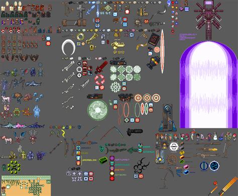 Unusacies Place — Here, all the terraria sprites I did compiled into...