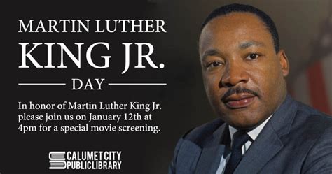 Special Movie Screening On Martin Luther King Jr. Day - Calumet City Public Library