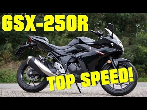 Suzuki GSX250R TOP SPEED - YouTube