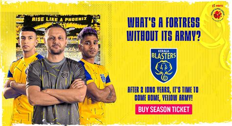 Hero ISL 2022-23, Kerala Blasters FC Season Ticket - Football Event in Kochi