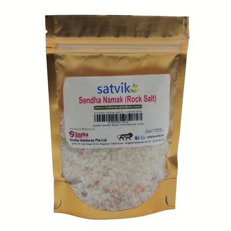 Satvik Sendha Namak (Rock Salt), 200gms. Daily need products for a healthy and energetic life