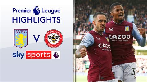 Aston Villa 4 - 0 Brentford - Match Report & Highlights