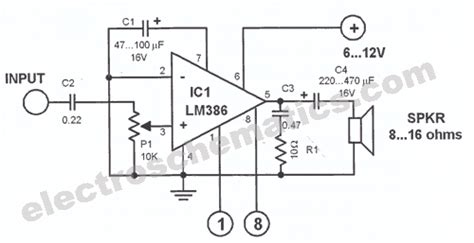 LM386 Audio Amplifier Circuit