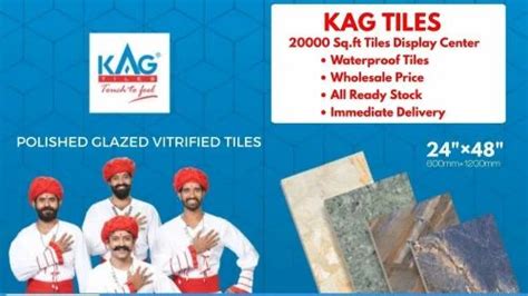 Polished Ceramic KAG GVT Floor Tiles, Size: 2x4 Feet(600x1200 mm) at Rs 33/sq ft in Chennai