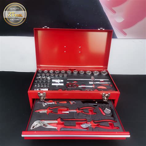 High Quality 85 PCS Metal Box with Tools Multi Professional Hand Tool Set