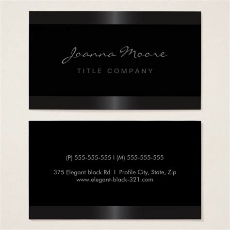 Elegant stylish satin gray border black business card | Zazzle.com | Black business card ...