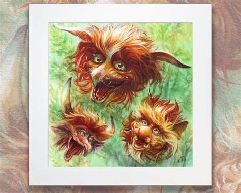 Fireys Art Print Labyrinth Watercolor Artwork the Fire - Etsy