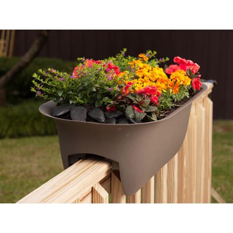 Cool Over Railing Planters Fall Flower Baskets