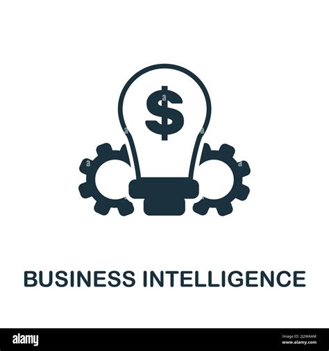 Business Intelligence icon. Monochrome simple Business Intelligence icon for templates, web ...