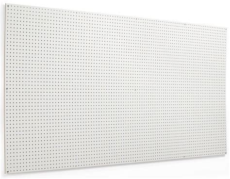 96 x 48, Pegboard Panel for Wall, Set of Two - White | Peg board, Peg wall, Wall paneling