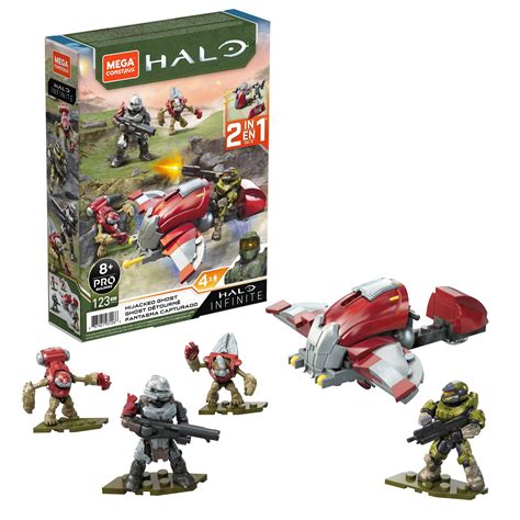 Mega Construx Halo Hijacked Ghost Vehicle Halo Infinite Construction Set, Building Toys For Kids ...