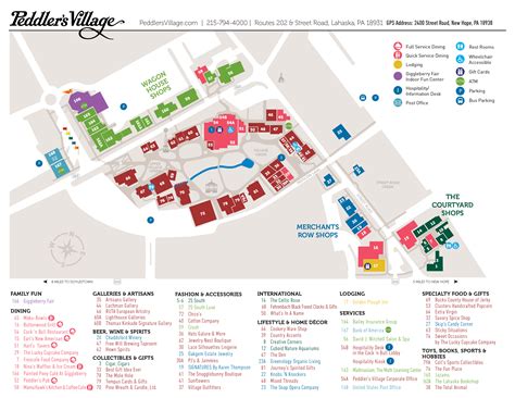 Map - Peddler's Village