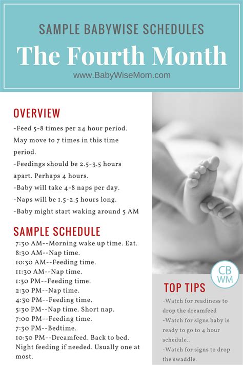 4 Month Old Sleep Schedule | Examples and Forms