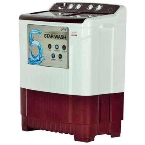 Godrej 7.2 kg Semi Automatic Top Load Washing Machine, WS 720 CT, Wine Red, specification and ...