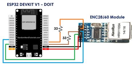 WiFi LAN Converter With ESP32 And ENC28J60 Module, 56% OFF