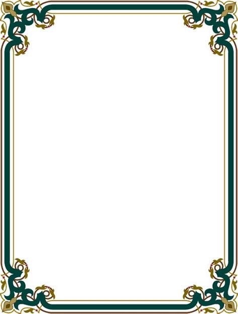 Ornate Frame with Green and Gold Trimmings