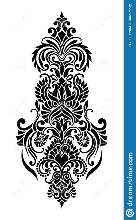 Vector Damask Stencil patterns design | Stencil patterns, Damask stencil, Flower stencil patterns