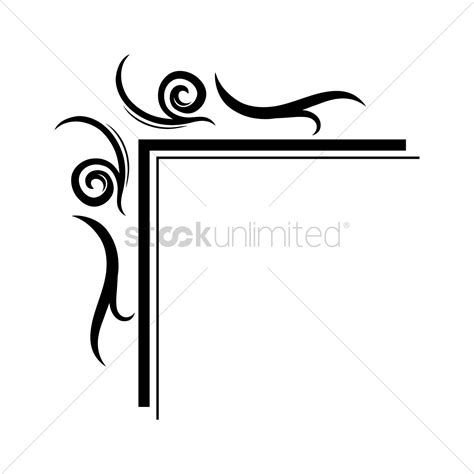 Frame corner design Vector Image - 1627212 | StockUnlimited