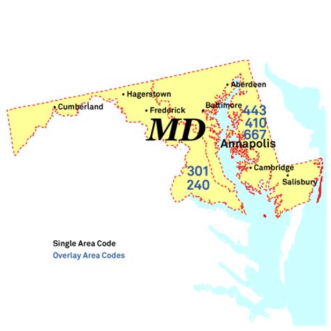 Area Codes in Maryland