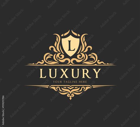 Luxury Logo,Vector logo template Stock Vector | Adobe Stock