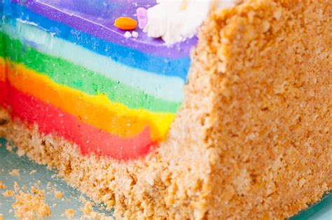 Rainbow Cheesecake Recipe is No Bake and Gelatin Free - Eating Richly