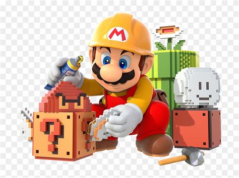 Mario-builder - Super Mario Maker Mario, HD Png Download - 714x559 ...