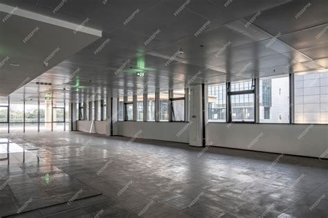 Premium Photo | Empty modern business office building interior