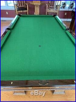1910 Antique Pool Table The Brunswick-Balke Collender Co Excellent Condition | Pool Table Billiards