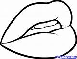 Lips Coloring Pages Sketch Page sketch template