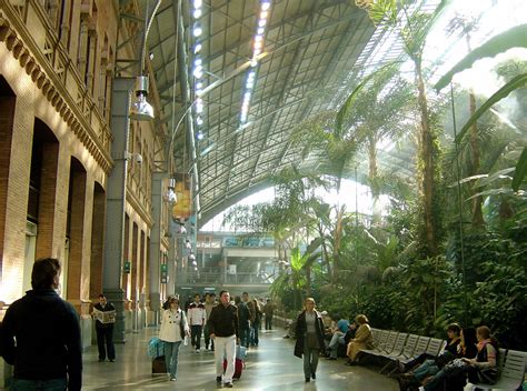 Tropical Garden inside Atocha Railway Station, Madrid